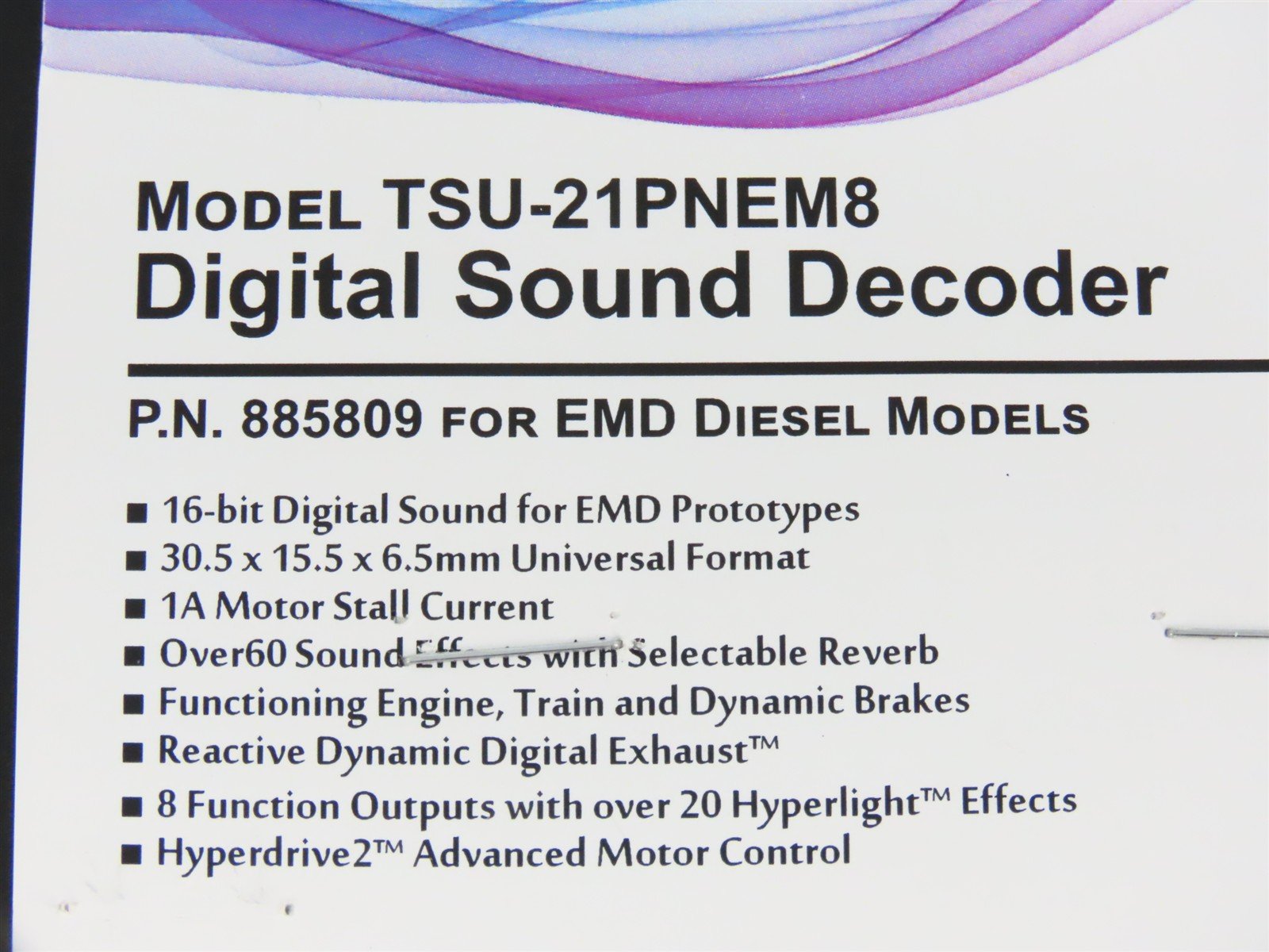Soundtraxx Tsunami 2 885809 TSU-21PNEM8 EMD Diesel DCC/SOUND Decoder 8-Function