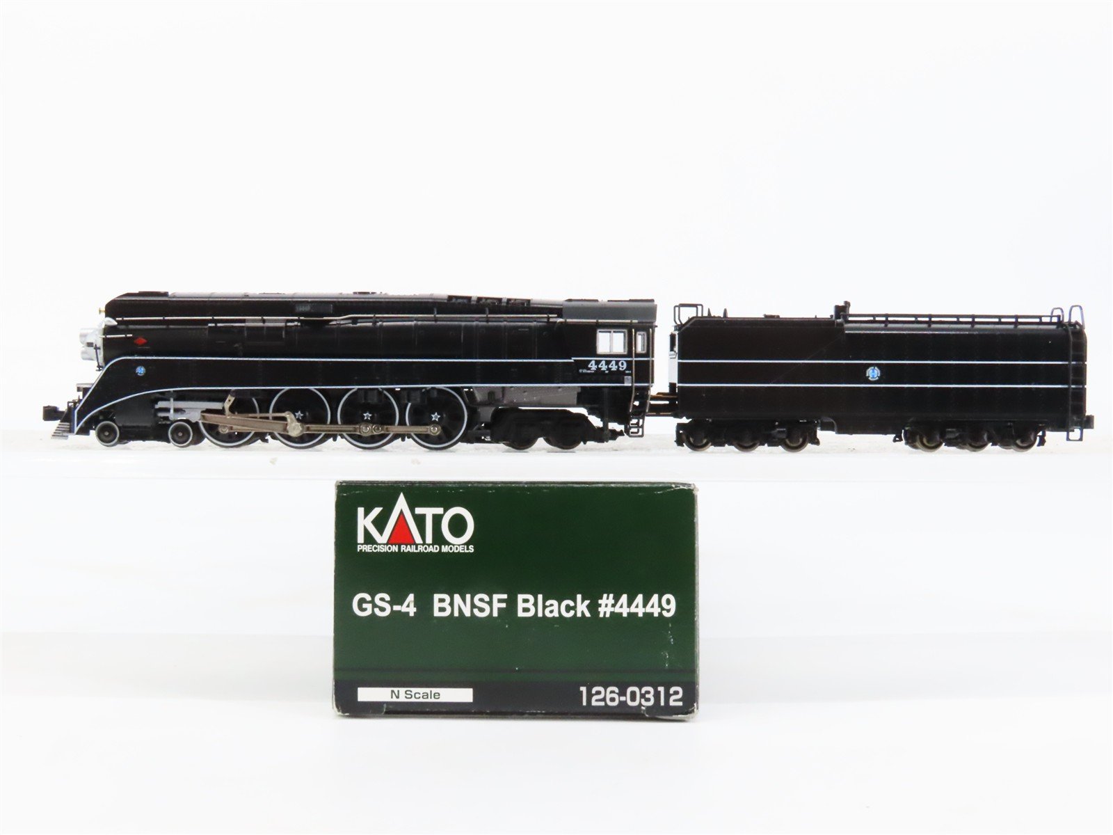 N Scale KATO 126-0312 BNSF Railway 4-8-4 GS-4 Steam #4449 - DCC Ready