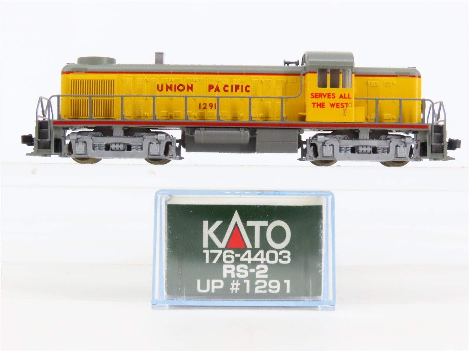 N Scale KATO 176-4403 UP Union Pacific ALCO RS-2 Diesel #1291 - DCC Ready