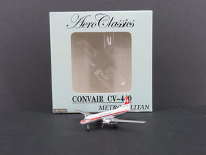 1:400 Scale AeroClassics Die-Cast Swissair Convair CV-440 Aircraft HB-IMM
