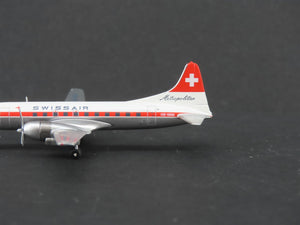 1:400 Scale AeroClassics Die-Cast Swissair Convair CV-440 Aircraft HB-IMM