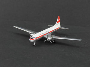 1:400 Scale AeroClassics Die-Cast Swissair Convair CV-440 Aircraft HB-IMM