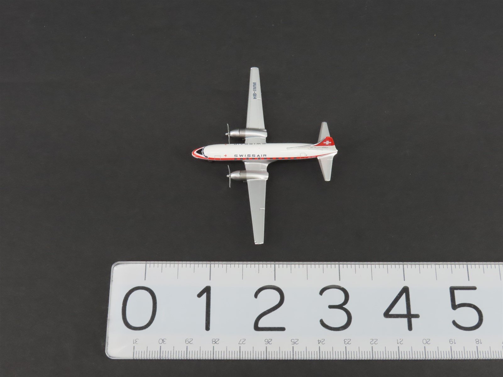 1:400 Scale AeroClassics Die-Cast Swissair Convair CV-440 Aircraft HB-IMM