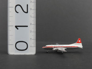 1:400 Scale AeroClassics Die-Cast Swissair Convair CV-440 Aircraft HB-IMM