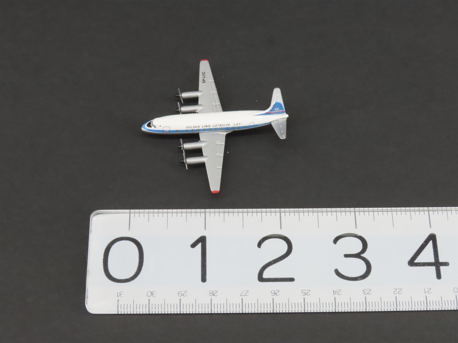 1:500 Scale Herpa Die-Cast LOT Polish Airlines Vickers Viscount Aircraft SP-LVC