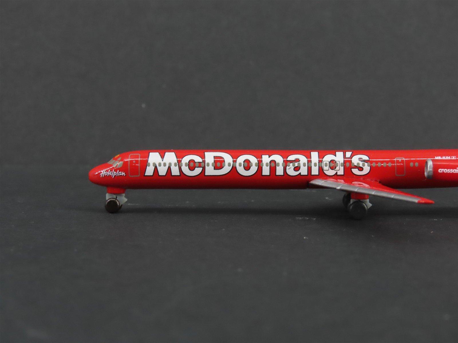 1:500 Scale Herpa Die-Cast Crossair McDonald's McDonnell Douglas MD-83 Aircraft