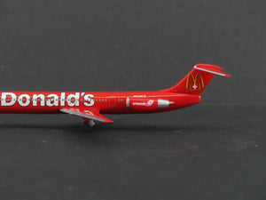 1:500 Scale Herpa Die-Cast Crossair McDonald's McDonnell Douglas MD-83 Aircraft