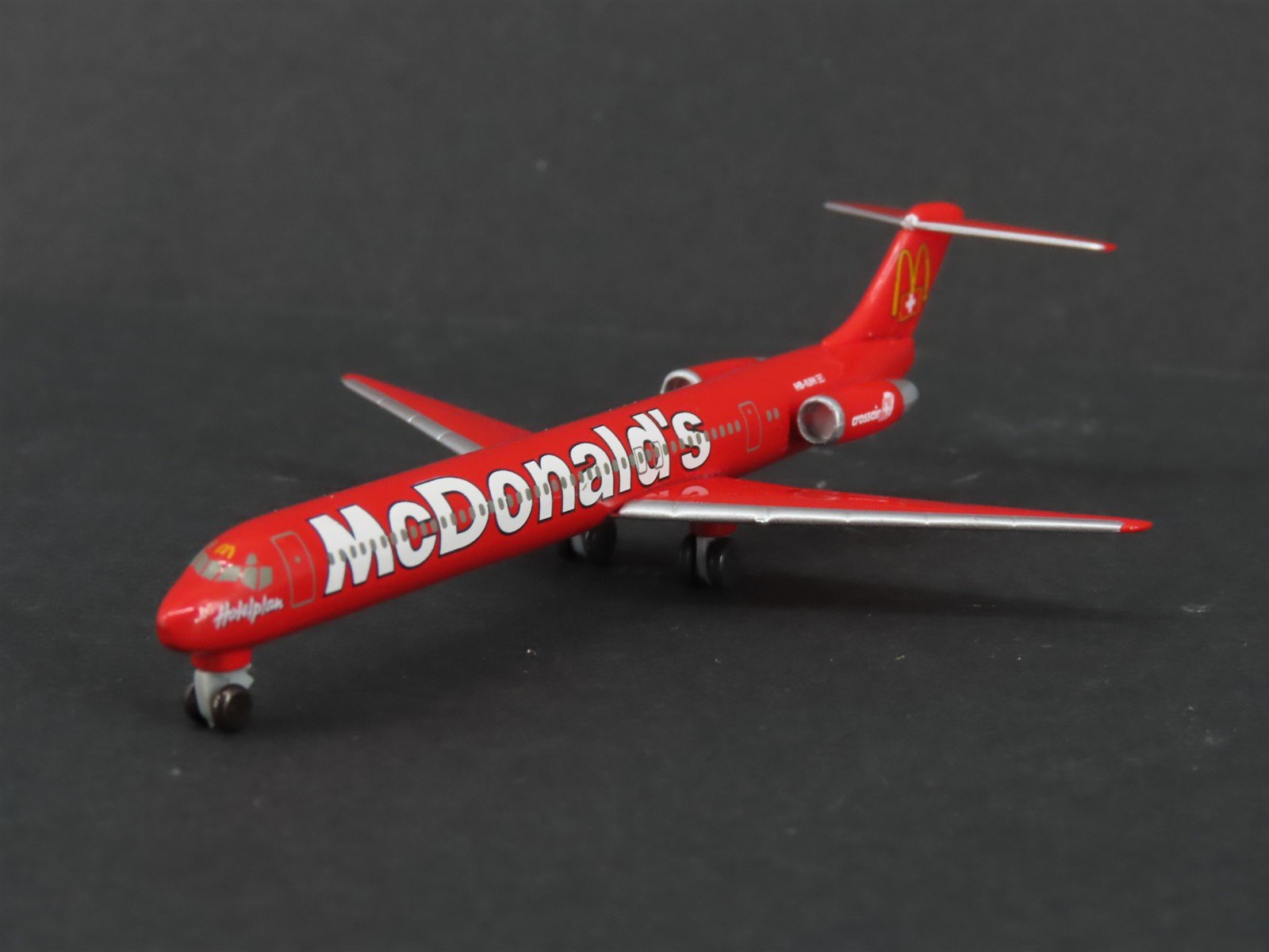 1:500 Scale Herpa Die-Cast Crossair McDonald's McDonnell Douglas MD-83 Aircraft
