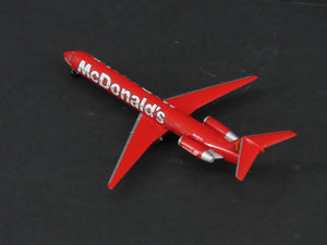 1:500 Scale Herpa Die-Cast Crossair McDonald's McDonnell Douglas MD-83 Aircraft