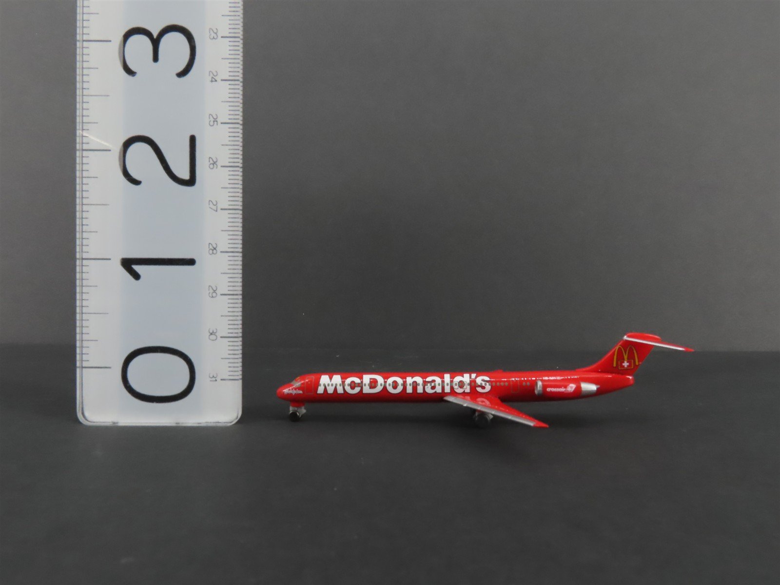1:500 Scale Herpa Die-Cast Crossair McDonald's McDonnell Douglas MD-83 Aircraft