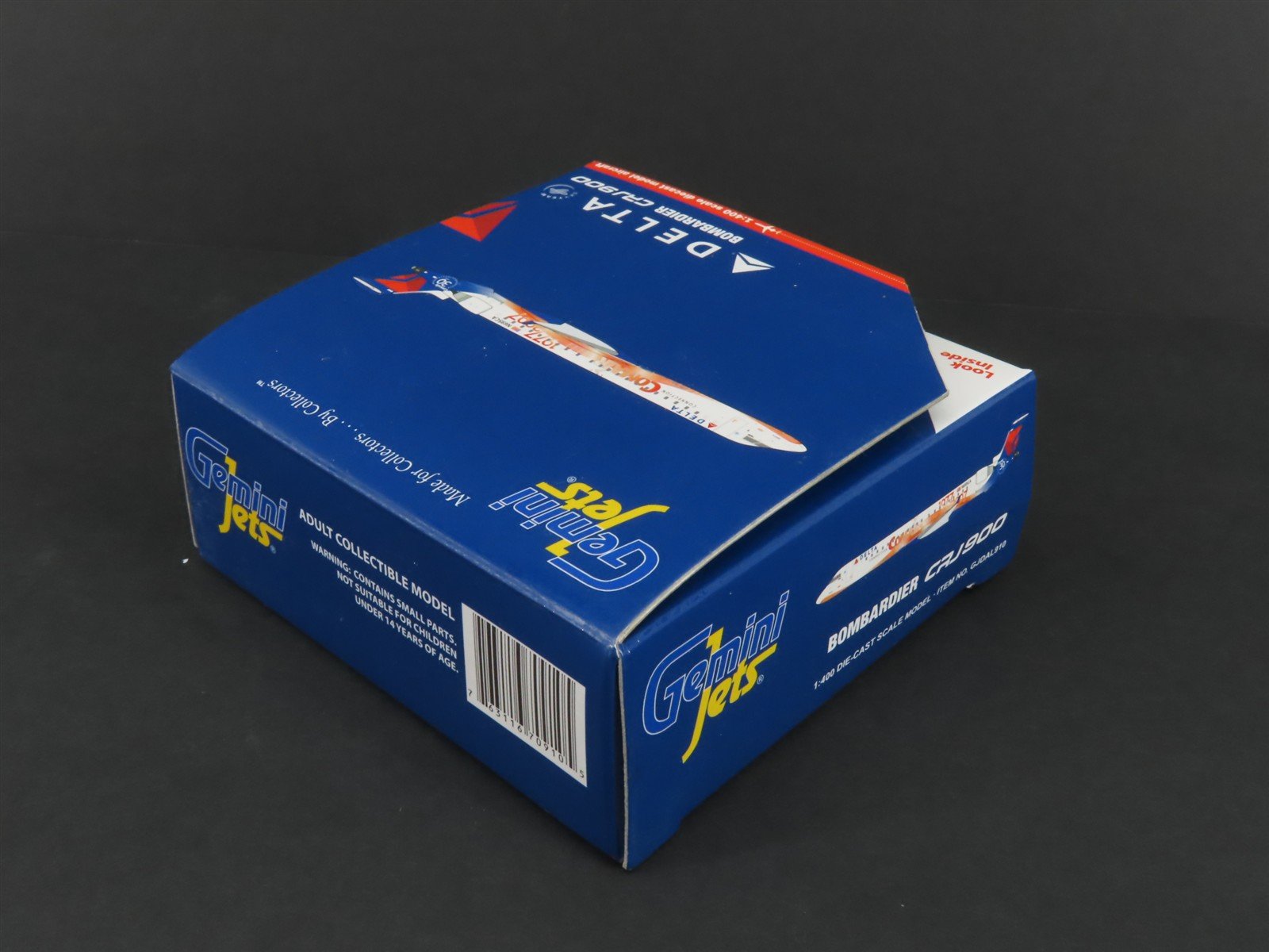 1:400 Scale GeminiJets GJDAL910 Die-Cast Delta Bombardier CRJ900 Aircraft N695CA