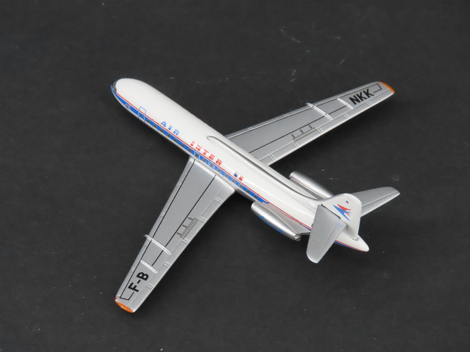 1:400 Scale AeroClassics Die-Cast Air Inter Caravelle SE-210 Aircraft F-BNKK
