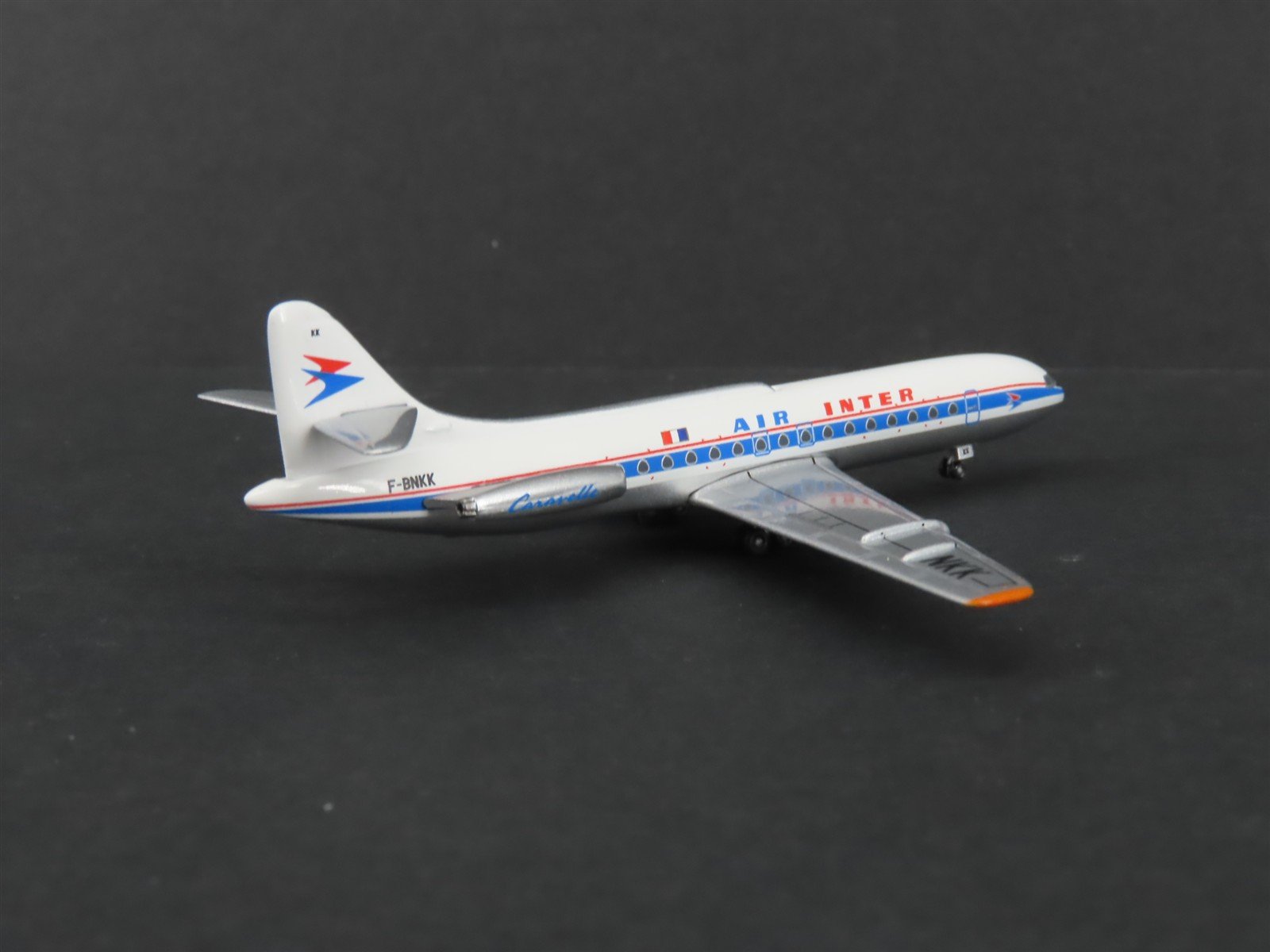 1:400 Scale AeroClassics Die-Cast Air Inter Caravelle SE-210 Aircraft F-BNKK
