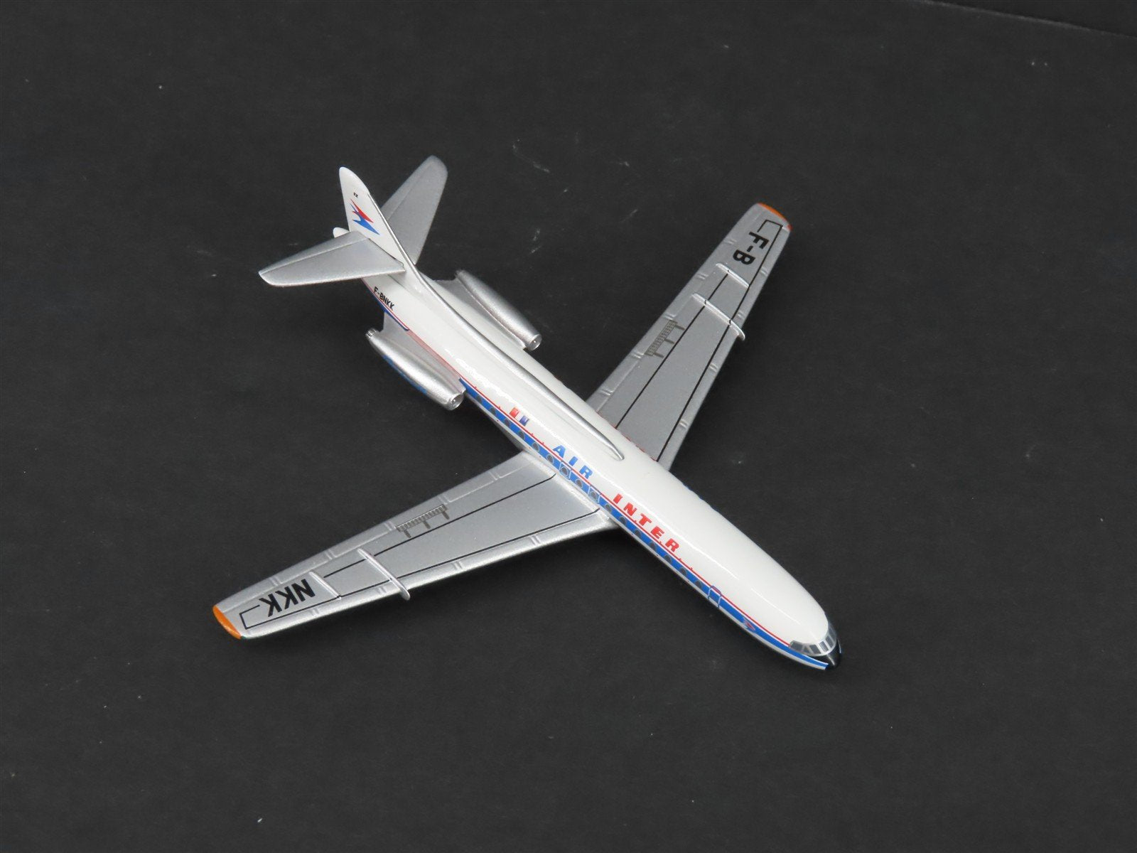 1:400 Scale AeroClassics Die-Cast Air Inter Caravelle SE-210 Aircraft F-BNKK