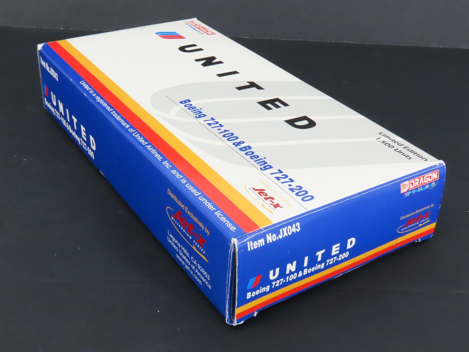 1:400 Dragon Wings Jet-X JX043 Die-Cast United B727-100/200 Airliners 2-Pack
