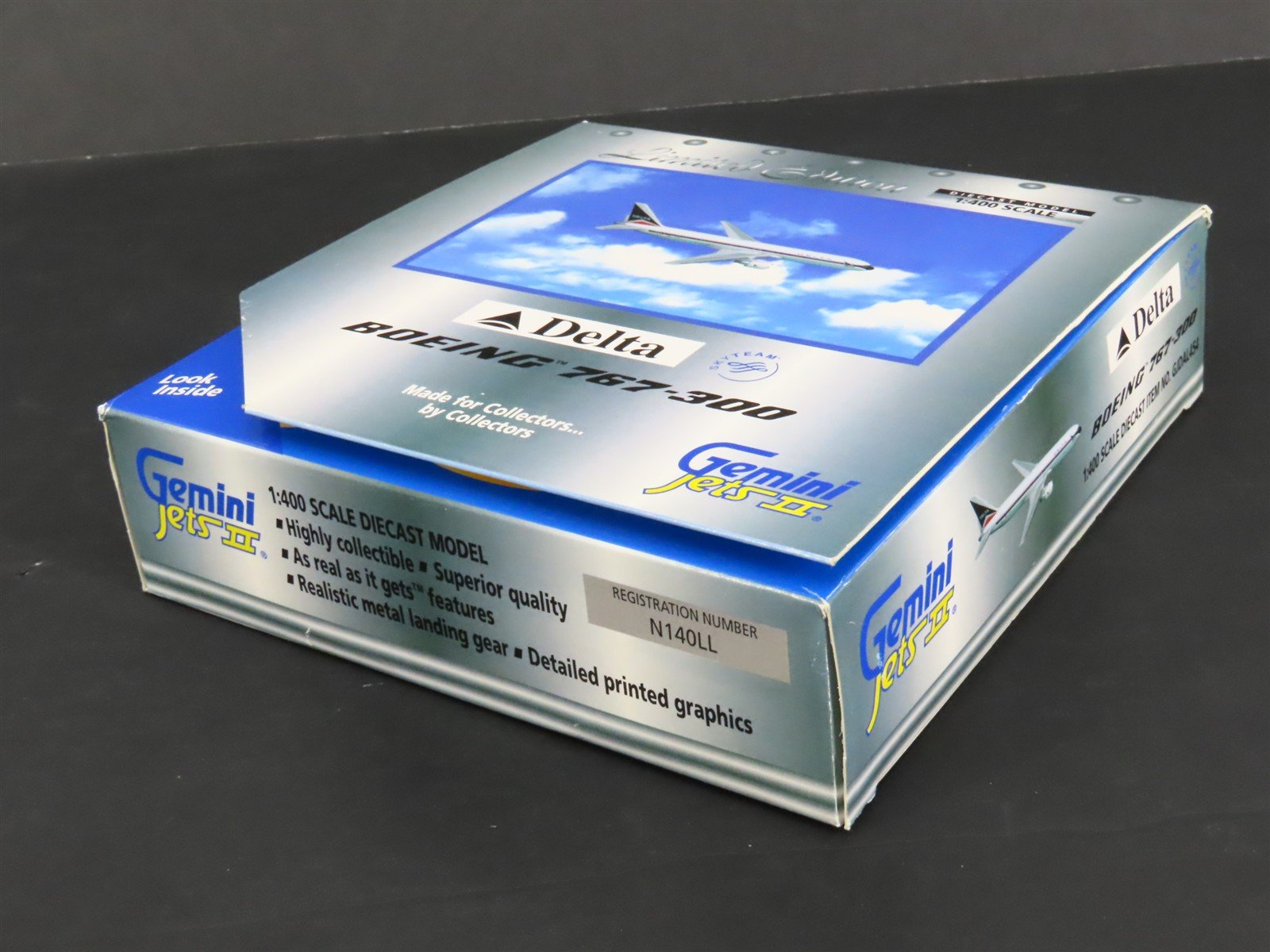 1:400 Gemini Jets II GJDAL454 Die-Cast Delta Boeing B767-332 Airliner N140LL