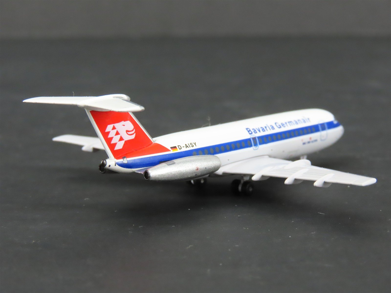 1:400 Scale AeroClassics Die-Cast Bavaria Germanair BAC 1-11 Airliner D-AISY