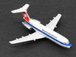 1:400 Scale AeroClassics Die-Cast Bavaria Germanair BAC 1-11 Airliner D-AISY
