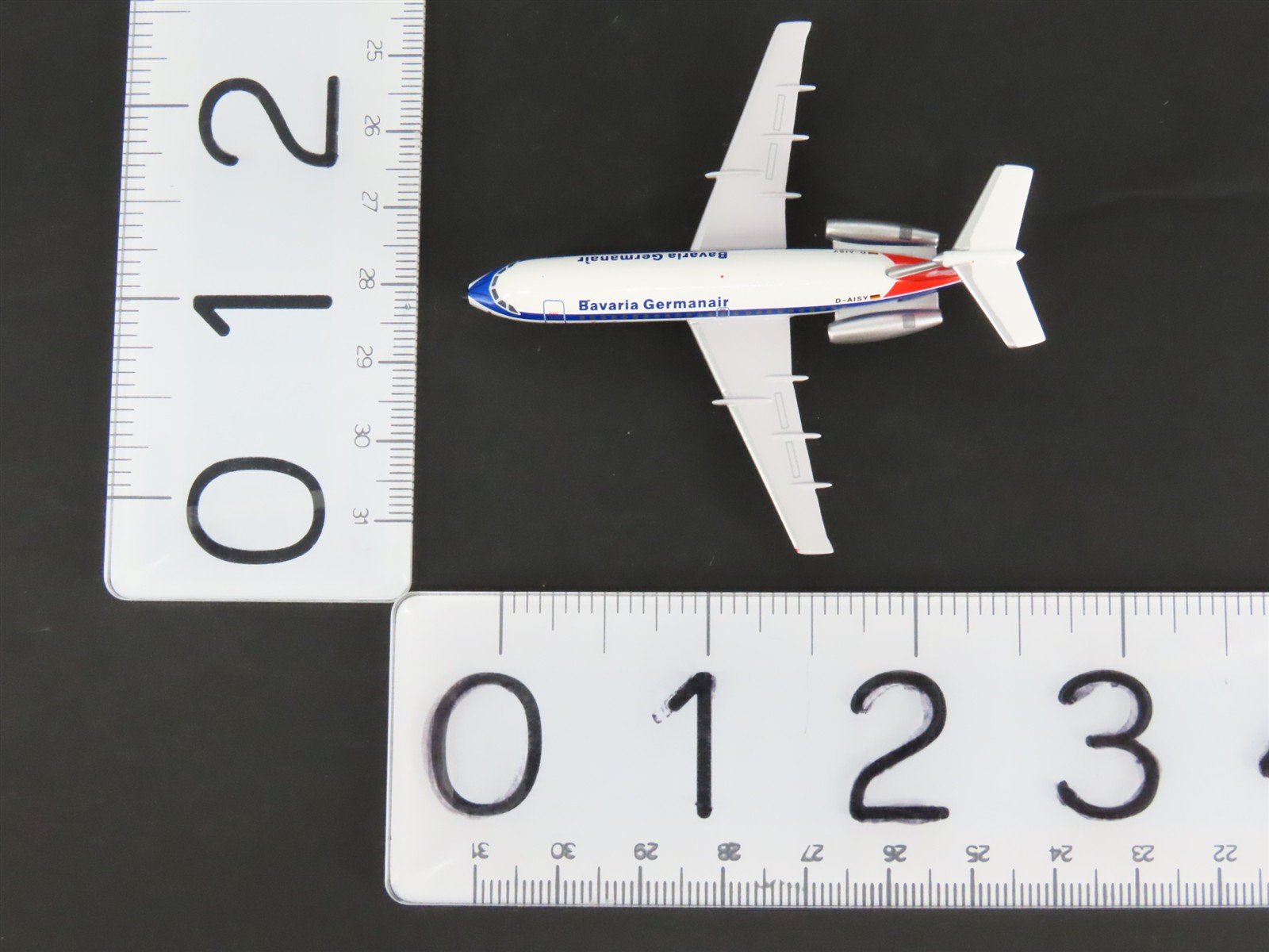 1:400 Scale AeroClassics Die-Cast Bavaria Germanair BAC 1-11 Airliner D-AISY