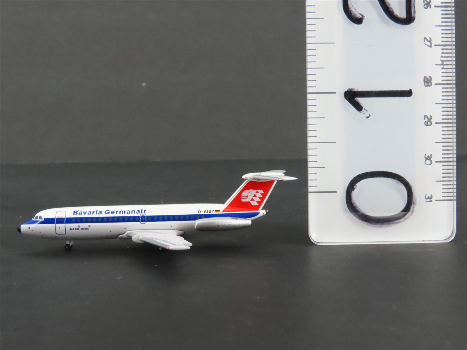 1:400 Scale AeroClassics Die-Cast Bavaria Germanair BAC 1-11 Airliner D-AISY