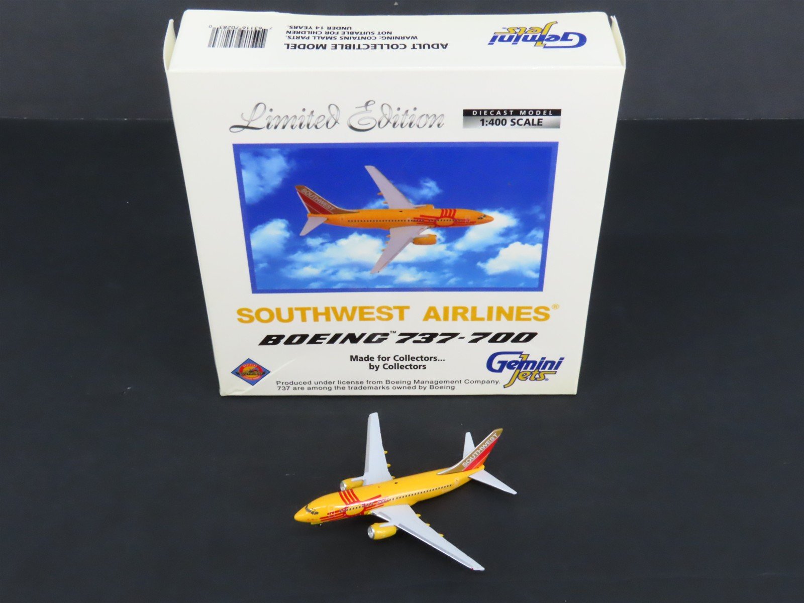 1:400 Scale Gemini Jets GJSWA283 Southwest "New Mexico" B737-700 Airliner N781WN
