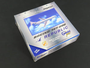 1:400 Scale Gemini Jets GJREP162 Die-Cast Republic B727-257 Airliner N721RC