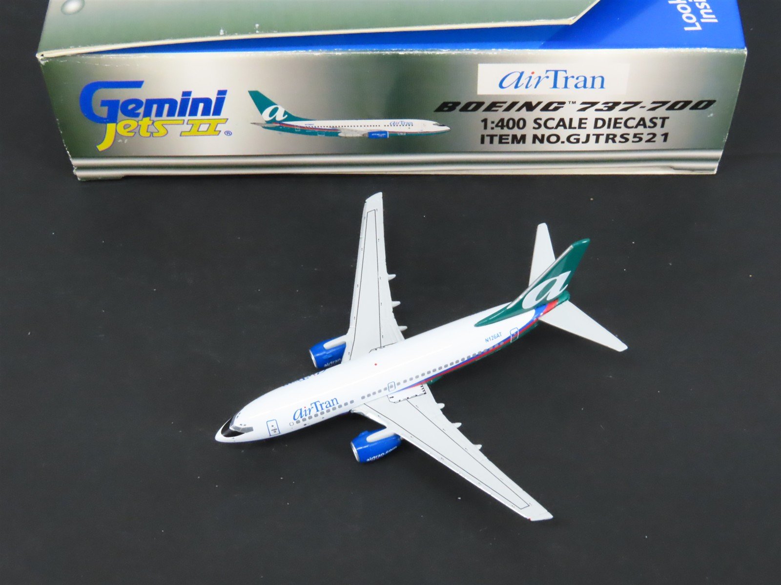1:400 Scale Gemini Jets GJTRS521 Die-Cast AirTran B737-76N Airliner N126AT