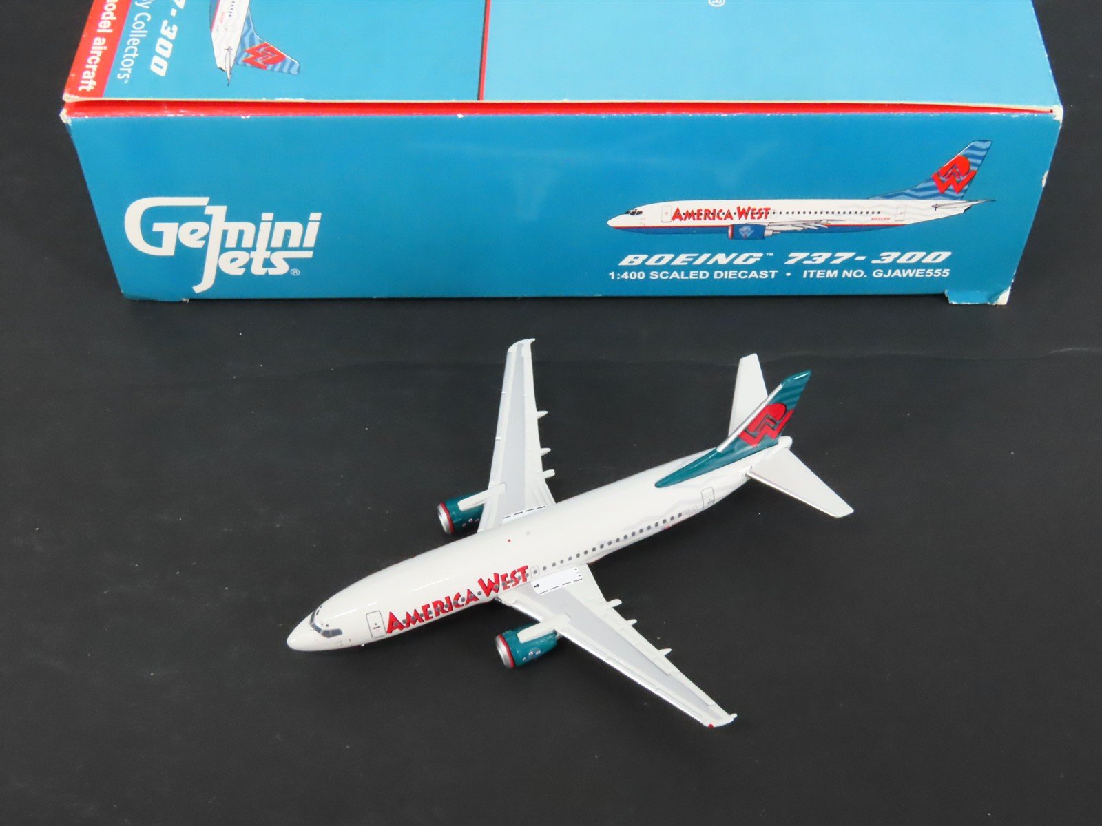 1:400 Scale Gemini Jets GJAWE555 Die-Cast America West B737-300 Airliner N315AW