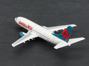 1:400 Scale Gemini Jets GJAWE555 Die-Cast America West B737-300 Airliner N315AW