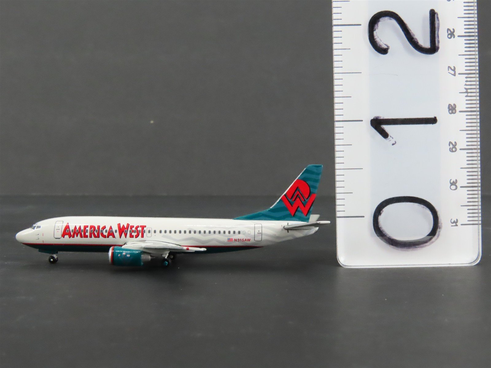1:400 Scale Gemini Jets GJAWE555 Die-Cast America West B737-300 Airliner N315AW