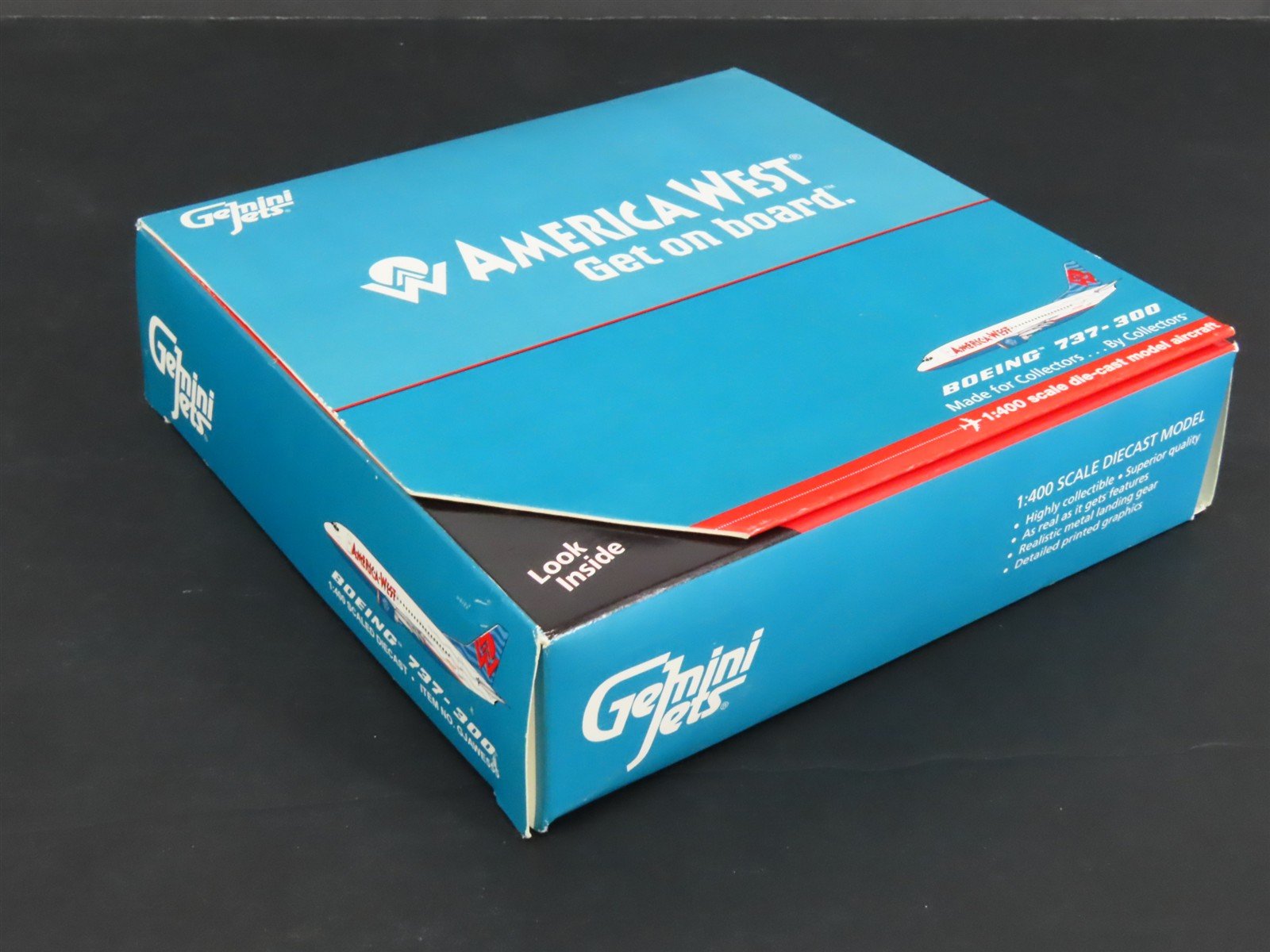 1:400 Scale Gemini Jets GJAWE555 Die-Cast America West B737-300 Airliner N315AW