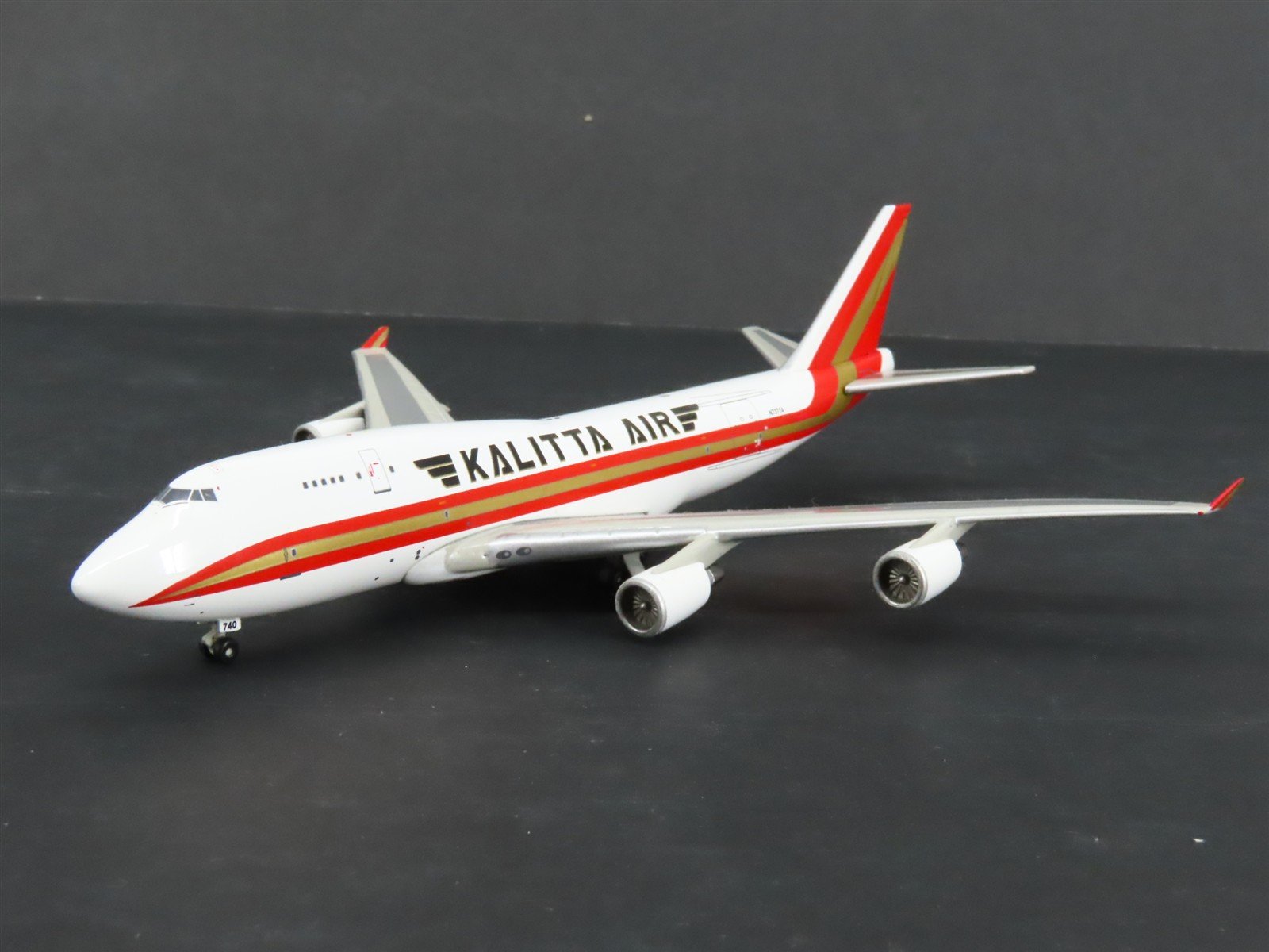 1:400 Scale Jet-X Die-Cast Kalitta Air Boeing 747 Airliner N73714