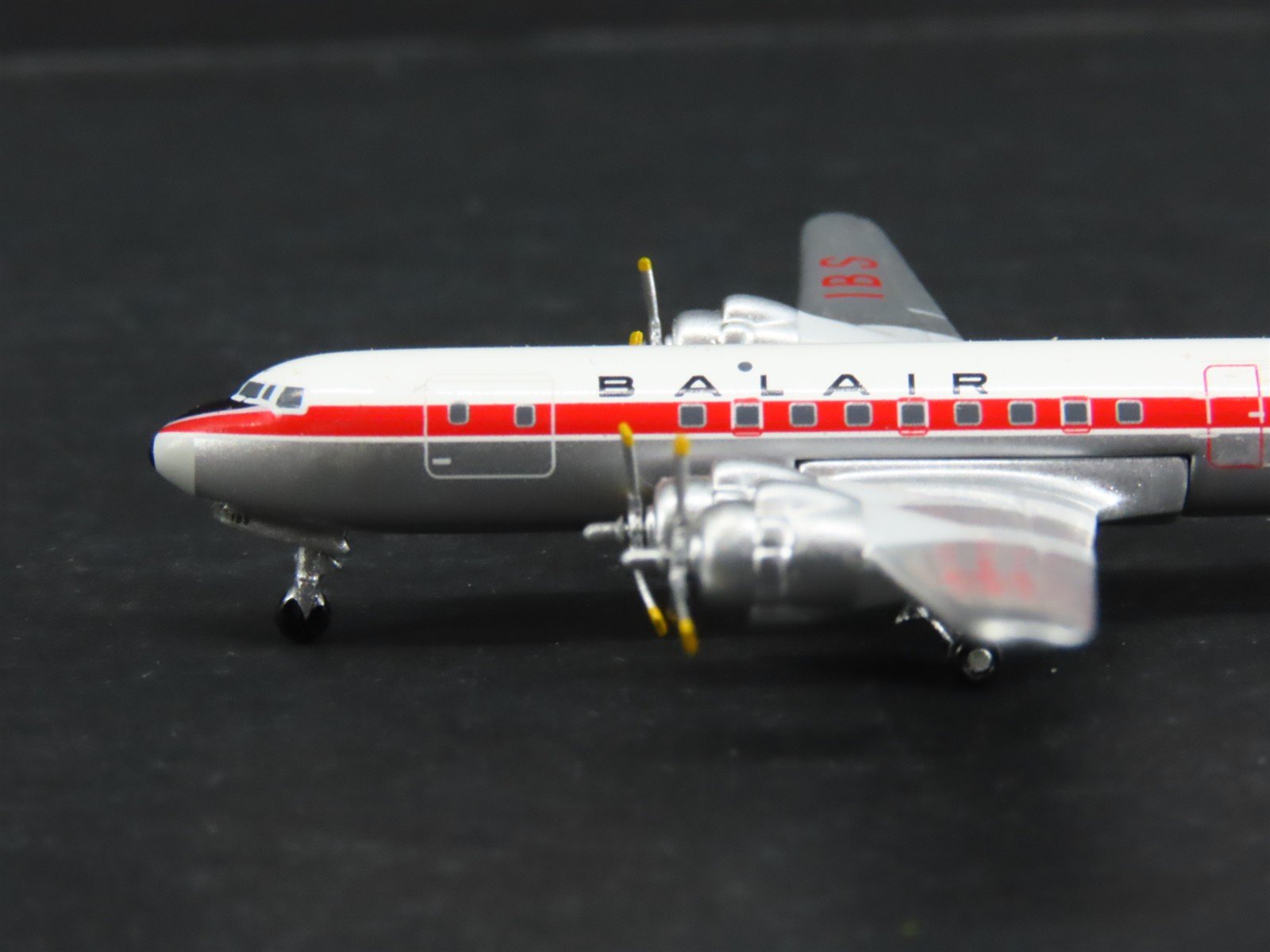 1:400 Scale AeroClassics Die-Cast Balair Douglas DC-6C Airliner HB-IBS