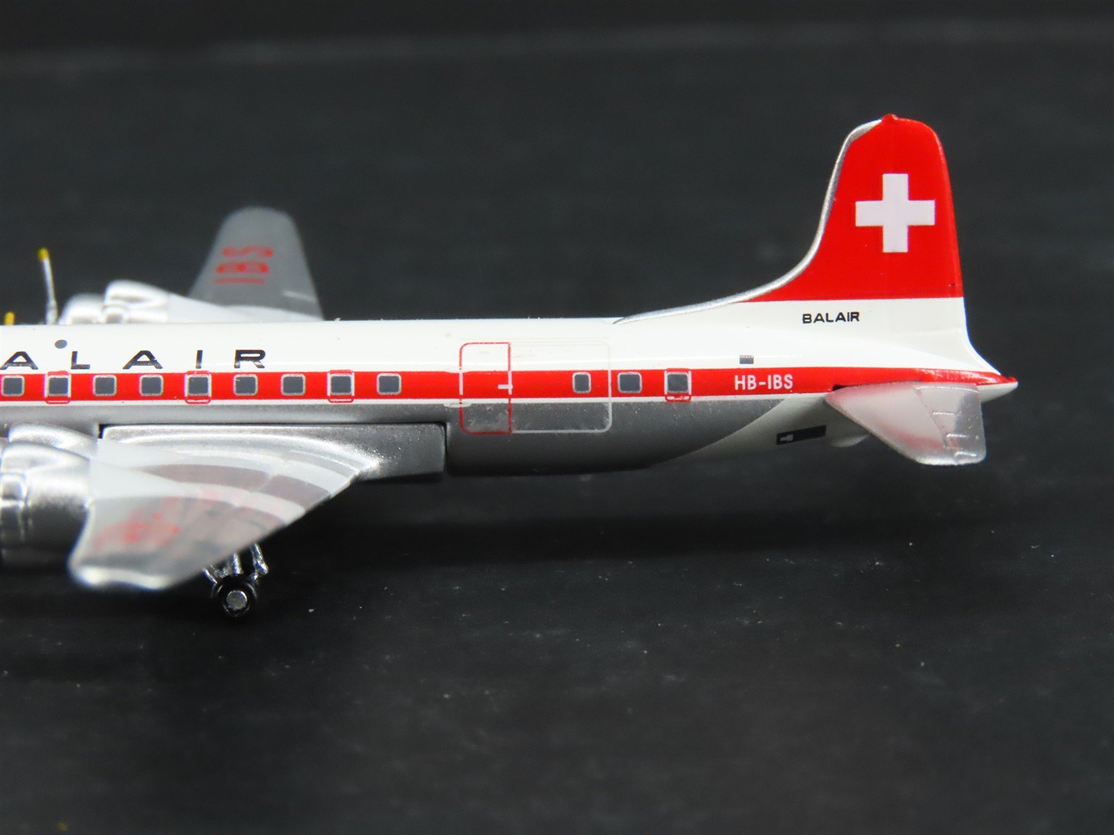 1:400 Scale AeroClassics Die-Cast Balair Douglas DC-6C Airliner HB-IBS