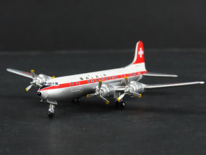 1:400 Scale AeroClassics Die-Cast Balair Douglas DC-6C Airliner HB-IBS