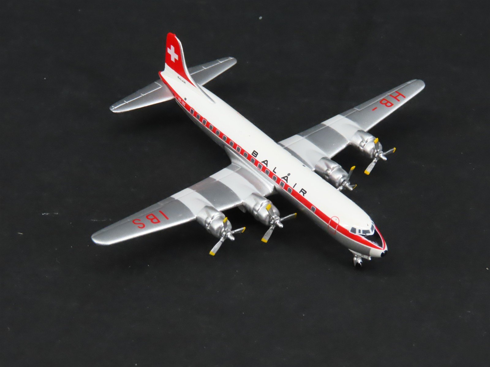 1:400 Scale AeroClassics Die-Cast Balair Douglas DC-6C Airliner HB-IBS