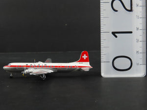 1:400 Scale AeroClassics Die-Cast Balair Douglas DC-6C Airliner HB-IBS