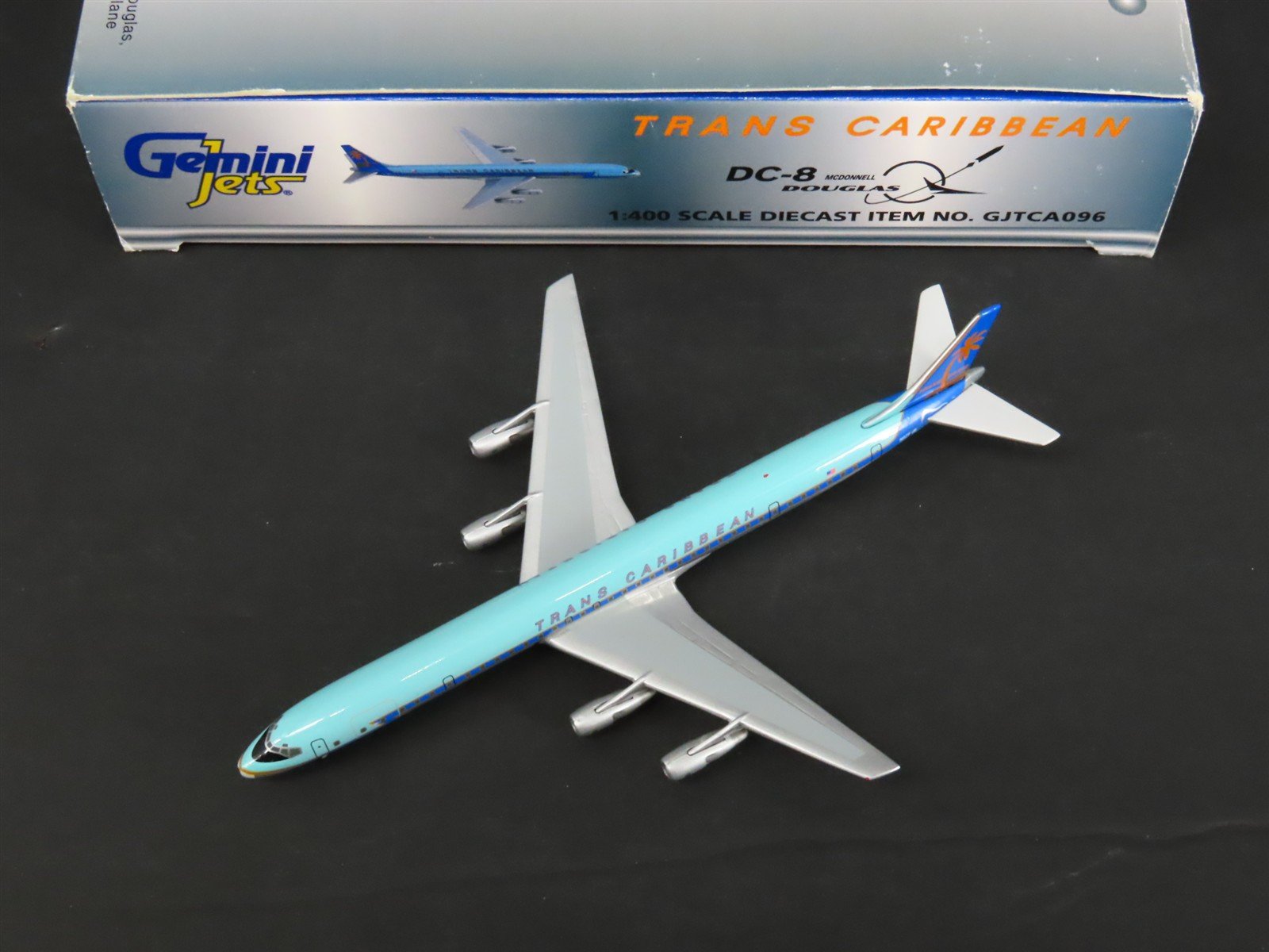 1:400 Gemini Jets GJTCA096 Die-Cast Trans Caribbean DC-8-61 Airliner N8786R