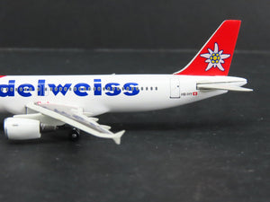 1:400 Dragon Wings Tucano 55302 Die-Cast Edelweiss A320-214 Airliner HB-IHY