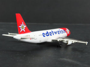 1:400 Dragon Wings Tucano 55302 Die-Cast Edelweiss A320-214 Airliner HB-IHY