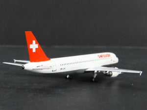 1:400 Scale AeroClassics Baby-Bus Die-Cast Swissair Airbus A-320 Airliner HB-IJA