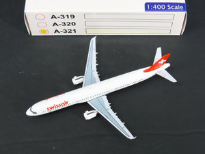 1:400 Scale AeroClassics Baby-Bus Die-Cast Swissair Airbus A-321 Airliner HB-IOL