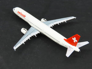 1:400 Scale AeroClassics Baby-Bus Die-Cast Swissair Airbus A-321 Airliner HB-IOL