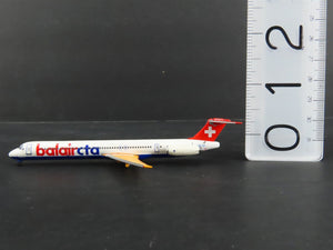 1:400 Scale Phoenix Die-Cast Balair-CTA McDonnel Douglas MD-83 Airliner HB-ISZ