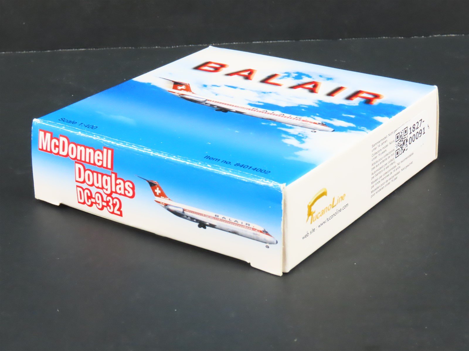 1:400 Tucano Line 84014002 Die-Cast Balair McDonnell Douglas DC-9-32 Aircraft