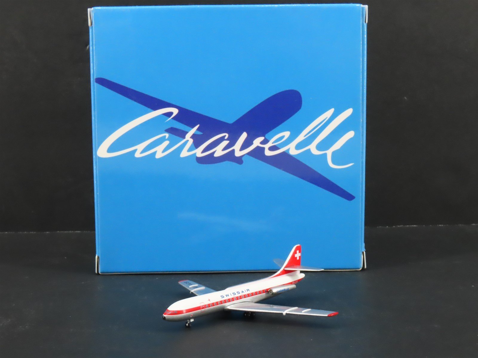 1:400 Scale AeroClassics Die-Cast Swissair Caravelle SE-210 Aircraft HB-ICS