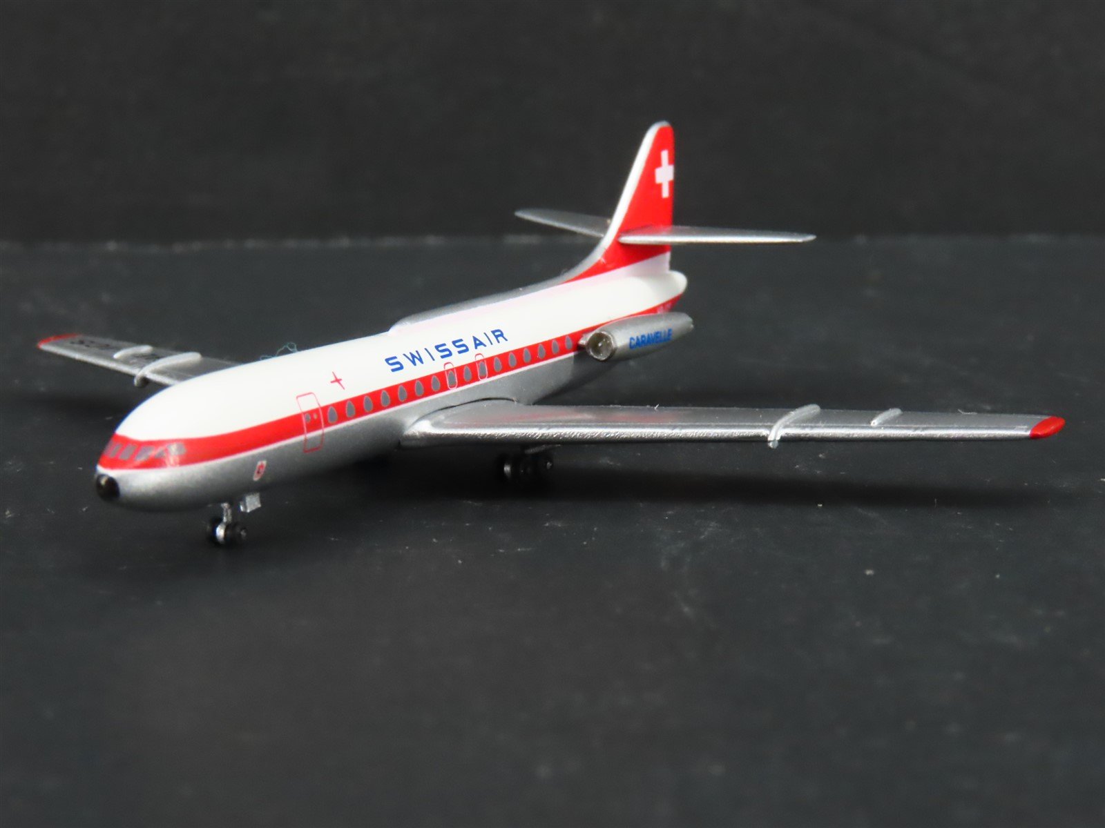 1:400 Scale AeroClassics Die-Cast Swissair Caravelle SE-210 Aircraft HB-ICS