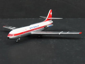 1:400 Scale AeroClassics Die-Cast Swissair Caravelle SE-210 Aircraft HB-ICS