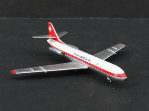 1:400 Scale AeroClassics Die-Cast Swissair Caravelle SE-210 Aircraft HB-ICS