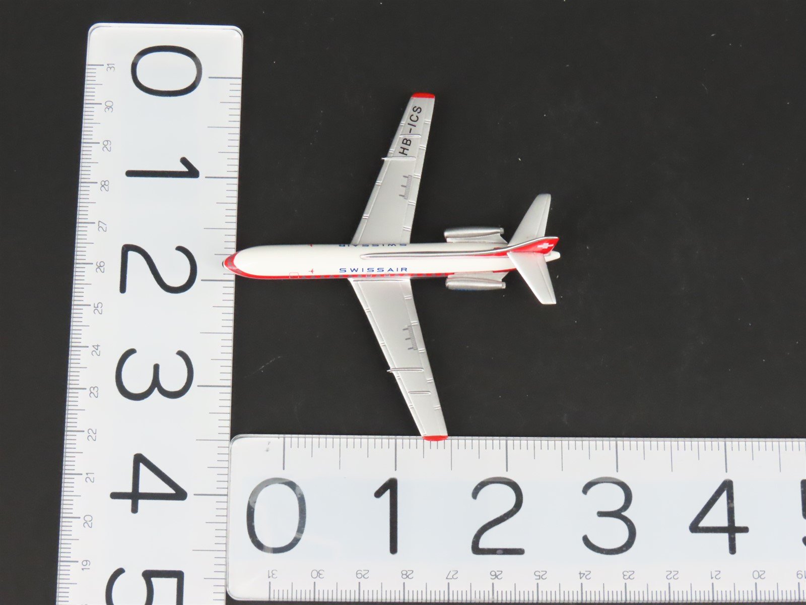 1:400 Scale AeroClassics Die-Cast Swissair Caravelle SE-210 Aircraft HB-ICS